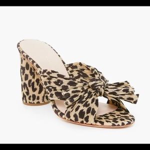 Loeffler Randall Leopard Penny Knot Mules